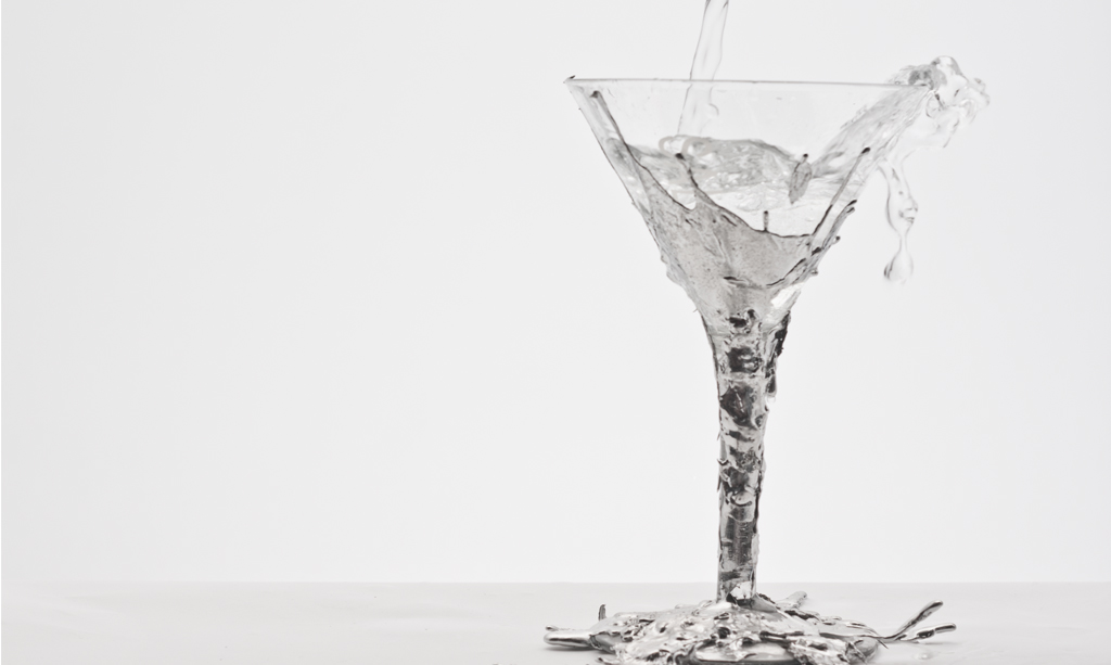Serie glazen Aangeschoten
