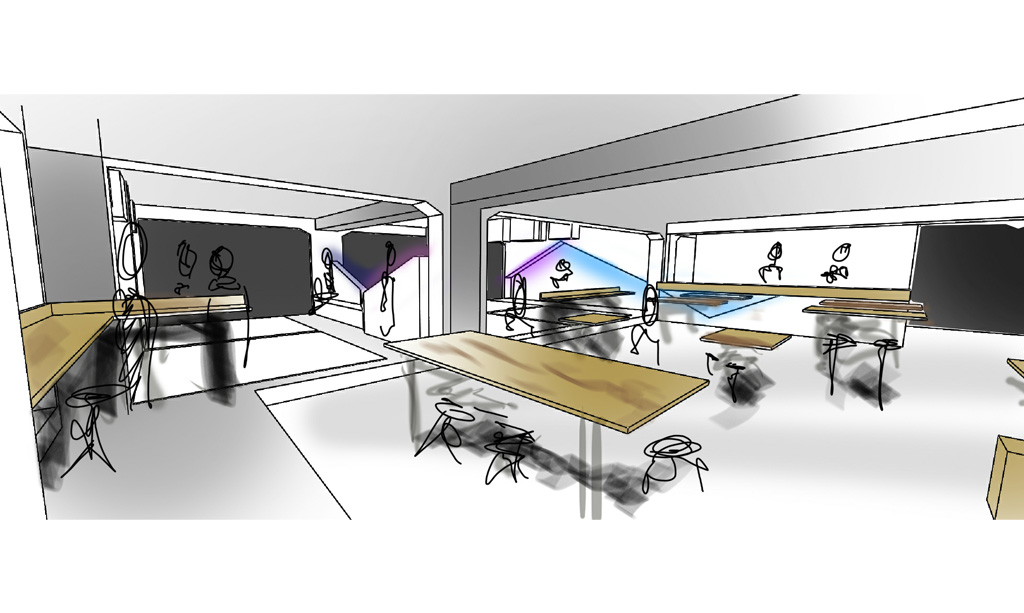 Amaze VR: Lay-out schets